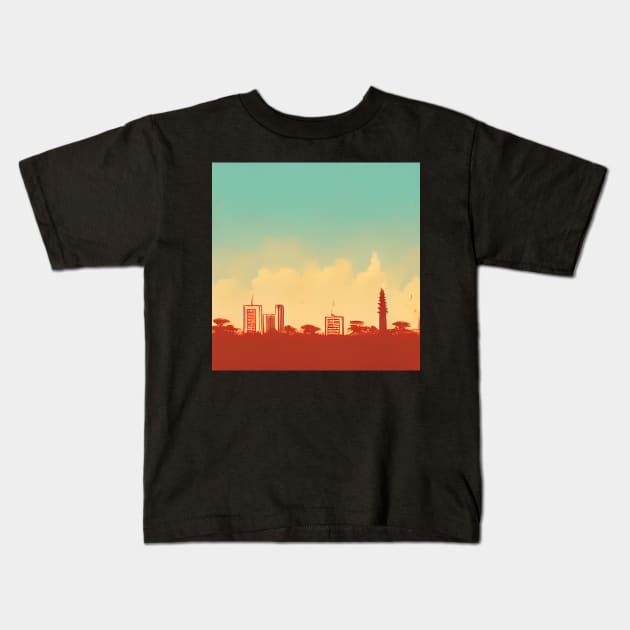 Dar Es Salaam | Comics style Kids T-Shirt by ComicsFactory